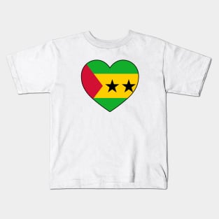 Heart - Sao Tome and Principe Kids T-Shirt